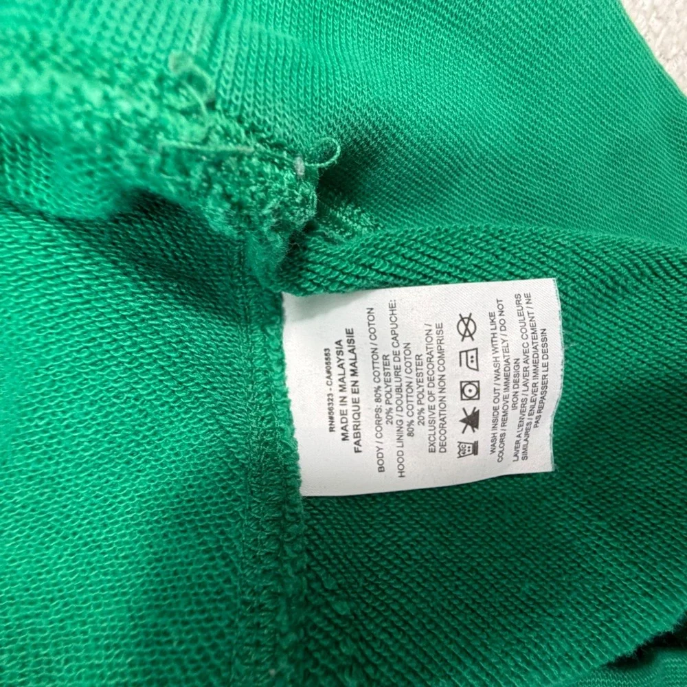 Nike Athletics 1972 Green Pullover Hoodie Chenille Patch Mens Large L